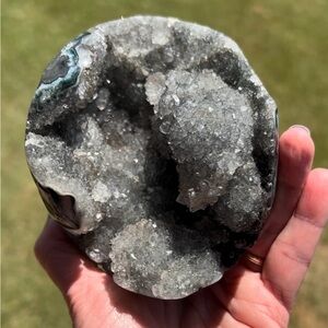 Uruguay rainbow Amethyst cupcake.